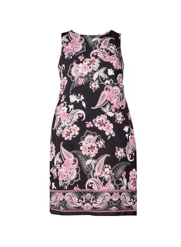 *billie & Blossom Curve Black Paisley Print Shift Dress