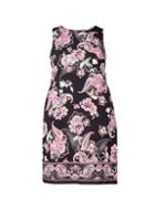 *billie & Blossom Curve Black Paisley Print Shift Dress