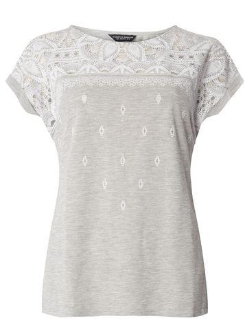 Dorothy Perkins Grey Puff Print T-shirt