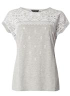 Dorothy Perkins Grey Puff Print T-shirt