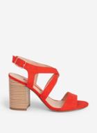 Dorothy Perkins Red Spye Crossover Heel Sandals