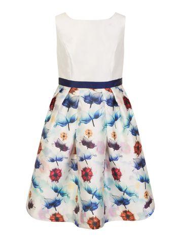 Dorothy Perkins *chi Chi London Curve Digital Floral Print Midi Skater Dress