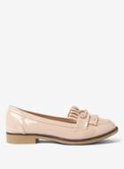 Dorothy Perkins Nude Patent 'lotta' Loafers