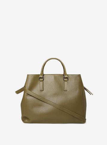 Dorothy Perkins *pieces Khaki 'fia' Shopper Bag