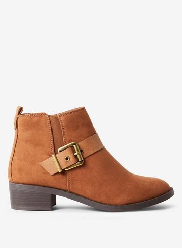 Dorothy Perkins Tan 'mayhem' Side Buckle Boots