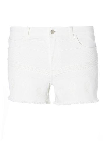 Dorothy Perkins *vila White Embroidered Shorts