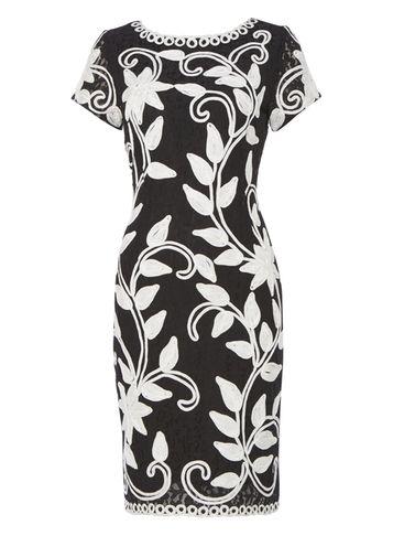 Dorothy Perkins *roman Originals Black Tapework Dress