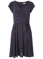 Dorothy Perkins *billie & Blossom Petite Navy Spotted Skater Dress