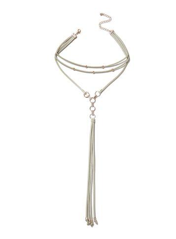 Dorothy Perkins Beige Wrap Choker Necklace