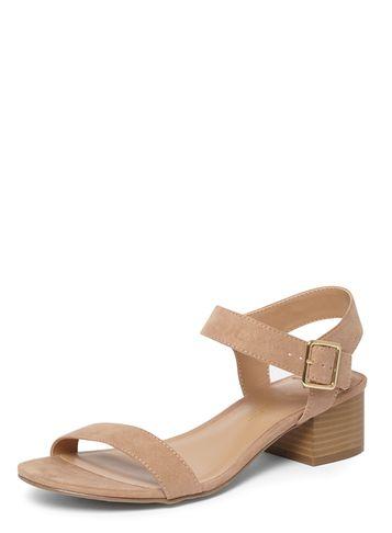 Dorothy Perkins Wide Fit Blush 'sheryl' Block Heel Sandals