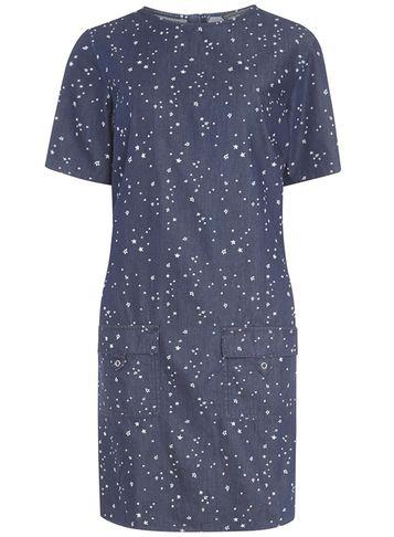 Dorothy Perkins *tall Blue Star Print Shift Dress