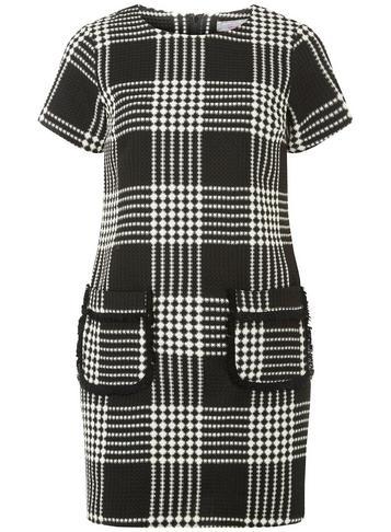 Dorothy Perkins Petite Mono Check Shift Dress