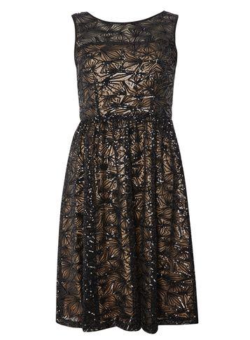 Dorothy Perkins Black Sequin Prom Dress