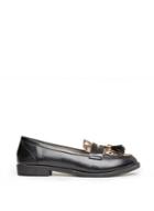 Dorothy Perkins Wide Fit Black Snake Print Lorde Loafers