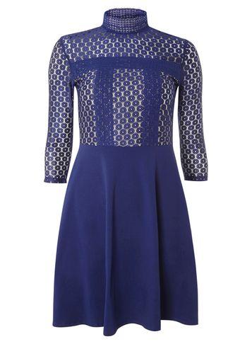 Dorothy Perkins Blue Lace Victoriana Dress
