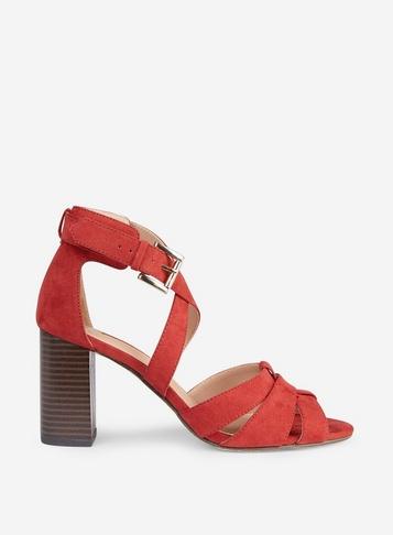 Dorothy Perkins Rust 'stax' Heeled Sandals
