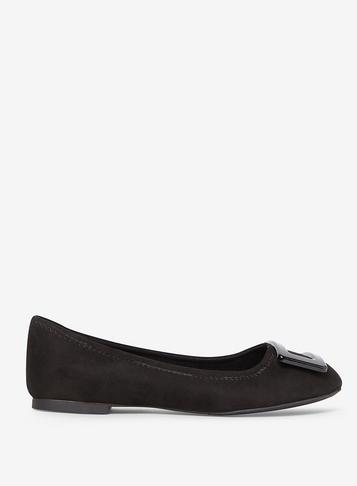 Dorothy Perkins Black Microfibre Potria Pumps