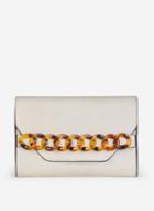 Dorothy Perkins White Tort Chain Clutch Bag