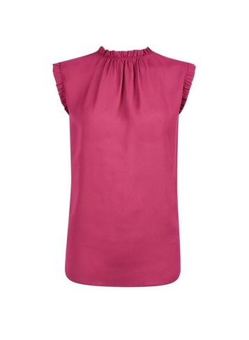 Billie & Blossom Tall Rose Ruffle Neck Sleeveless Top