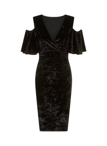 Girls On Film *girls On Film Black Crushed Velvet Bodycon Dress