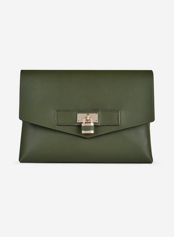 Dorothy Perkins Khaki Padlock Detail Cross Body Bag