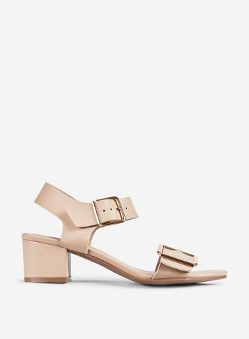 Dorothy Perkins Nude Stefani Heeled Sandals