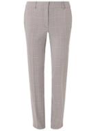 Dorothy Perkins *tall Grey Check Print Ankle Grazer Trousers