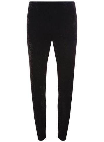 Dorothy Perkins Black Crushed Velvet Leggings