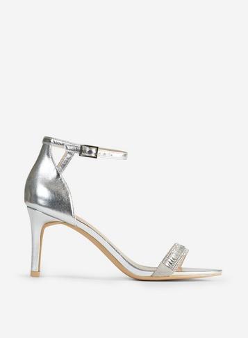 Dorothy Perkins Silver Sweetie Jewel Sandals