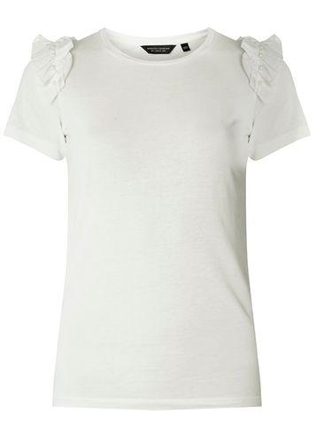 Dorothy Perkins White Pearl Trim Top