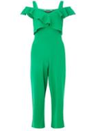 Dorothy Perkins Green Frill Front Culotte Jumpsuit