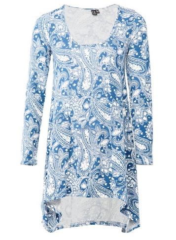 *izabel London Blue Paisley Print Top
