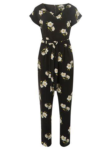 Dorothy Perkins Black Daisy Jumpsuit