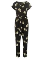 Dorothy Perkins Black Daisy Jumpsuit