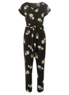 Dorothy Perkins Black Daisy Jumpsuit