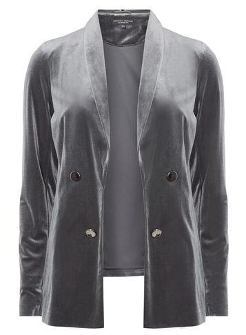 Dorothy Perkins Slate Grey Velvet Jacket