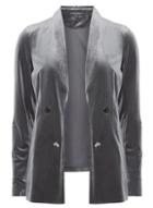Dorothy Perkins Slate Grey Velvet Jacket