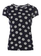 Dorothy Perkins Navy Geometric Floral T-shirt