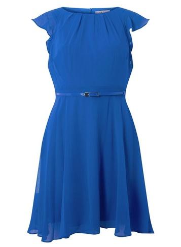 Dorothy Perkins *billie & Blossom Petite Cobalt Belted Dress