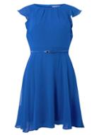 Dorothy Perkins *billie & Blossom Petite Cobalt Belted Dress