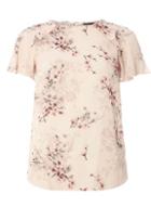 Dorothy Perkins Pink Floral Ruffle T-shirt