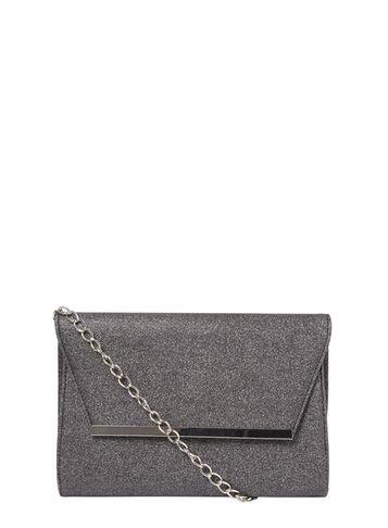 Dorothy Perkins Grey Magdot Bar Clutch