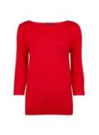 Dorothy Perkins Red 3/4 Button Sleeve Jumper