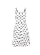 Dorothy Perkins Ivory Spot Print Seamed Jersey Dress