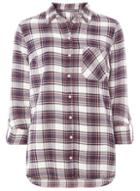 Dorothy Perkins *tall Navy And Pink Check Shirt