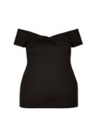 Dorothy Perkins *dp Curve Black Twist Bardot Top