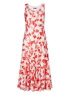 Dorothy Perkins *roman Originals Red Poppy Satin Skater Dress