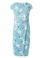 Dorothy Perkins *lily & Franc Green Leaf Manipulated Shift Dress