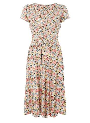 *billie & Blossom Tall Pink Floral Print Skater Dress