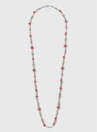 Dorothy Perkins Red Beaded Rope Necklace